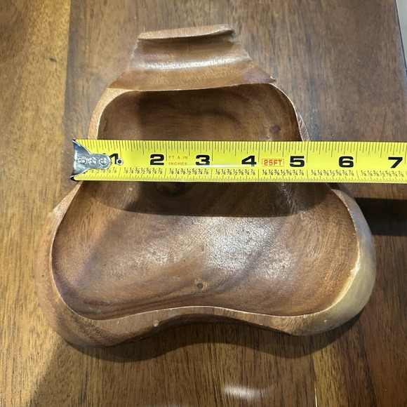 Vintage "Monkey Pod" carved wood Replacement Serving bowl set Of 6 - Picture 12 of 13